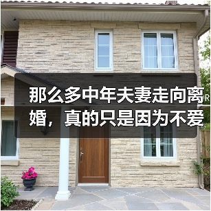 那么多中年夫妻走向离婚,真的只是因为不爱了吗?(图2) 那么多中年夫妻走向离婚,真的只是因为不爱了吗?(图2)