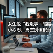 女生说“我没事”暗藏小心思,男生别傻傻当真(图3) 女生说“我没事”暗藏小心思,男生别傻傻当真(图3)