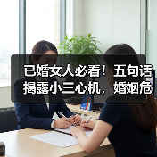 已婚女人必看!五句话揭露小三心机,婚姻危机怎么破?(图2) 已婚女人必看!五句话揭露小三心机,婚姻危机怎么破?(图2)