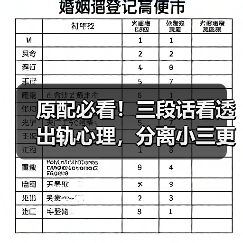 原配必看！三段话看透出轨心理，分离小三更简单（图3）