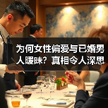 为何女性偏爱与已婚男人暧昧?真相令人深思(图1) 为何女性偏爱与已婚男人暧昧?真相令人深思(图1)