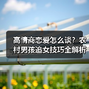高情商恋爱怎么谈?农村男孩追女技巧全解析(图1) 高情商恋爱怎么谈?农村男孩追女技巧全解析(图1)