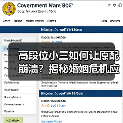 高段位小三如何让原配崩溃?揭秘婚姻危机应对策略(图3) 高段位小三如何让原配崩溃?揭秘婚姻危机应对策略(图3)