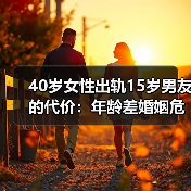 40岁女性出轨15岁男友的代价:年龄差婚姻危机真相(图1) 40岁女性出轨15岁男友的代价:年龄差婚姻危机真相(图1)