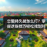 恋爱持久战怎么打?掌握这些技巧轻松找到对的人(图1) 恋爱持久战怎么打?掌握这些技巧轻松找到对的人(图1)