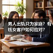 男人出轨只为家庭?有钱女客户如何应对?(图1) 男人出轨只为家庭?有钱女客户如何应对?(图1)