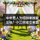 中年男人为何越来越爱出轨？小三标准变差真相曝光！（图1）