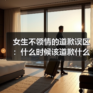 女生不领情的道歉误区：什么时候该道歉什么时候别傻傻认错（图1）