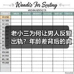 老小三为何让男人反复出轨？年龄差背后的真实动因揭示（图4）