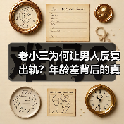 老小三为何让男人反复出轨？年龄差背后的真实动因揭示（图3）