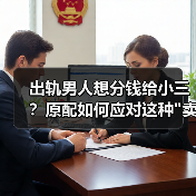 出轨男人想分钱给小三？原配如何应对这种