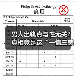 男人出轨真与性无关？真相竟是这“一情三感（图1）