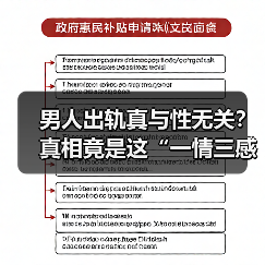 男人出轨真与性无关？真相竟是这“一情三感（图2）
