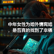 中年女性为婚外情离婚，是否真的找到了幸福？（图1）