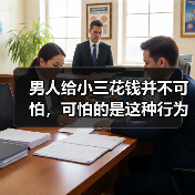 男人给小三花钱并不可怕，可怕的是这种行为，一旦出现难挽回（图2）
