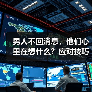 男人不回消息，他们心里在想什么？应对技巧来了（图1）