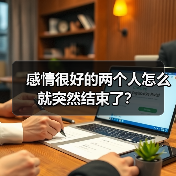 感情很好的两个人怎么就突然结束了？（图2）
