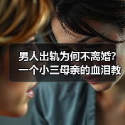 男人出轨为何不离婚？一个小三母亲的血泪教训揭露真相（图2）