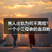 男人出轨为何不离婚？一个小三母亲的血泪教训揭露真相（图3）