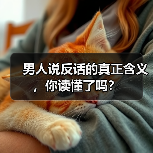 男人说反话的真正含义,你读懂了吗?(图1) 男人说反话的真正含义,你读懂了吗?(图1)