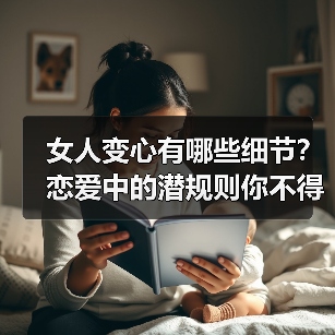女人变心有哪些细节？恋爱中的潜规则你不得不看（图4）