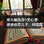 准儿媳旅游5天心凉:婆婆依赖儿子,婚姻真的能顺利吗(图1) 准儿媳旅游5天心凉:婆婆依赖儿子,婚姻真的能顺利吗(图1)