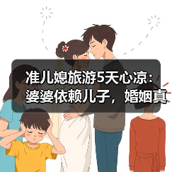 准儿媳旅游5天心凉:婆婆依赖儿子,婚姻真的能顺利吗(图3) 准儿媳旅游5天心凉:婆婆依赖儿子,婚姻真的能顺利吗(图3)