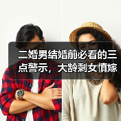 二婚男结婚前必看的三点警示,大龄剩女慎嫁(图1) 二婚男结婚前必看的三点警示,大龄剩女慎嫁(图1)