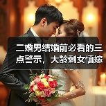 二婚男结婚前必看的三点警示,大龄剩女慎嫁(图4) 二婚男结婚前必看的三点警示,大龄剩女慎嫁(图4)