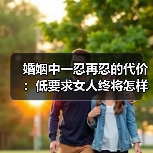 婚姻中一忍再忍的代价:低要求女人终将怎样?(图1) 婚姻中一忍再忍的代价:低要求女人终将怎样?(图1)