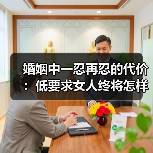 婚姻中一忍再忍的代价:低要求女人终将怎样?(图3) 婚姻中一忍再忍的代价:低要求女人终将怎样?(图3)