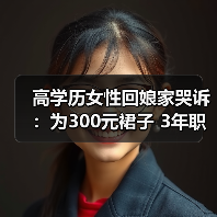 高学历女性回娘家哭诉：为300元裙子 3年职场生涯全白搭？（图2）