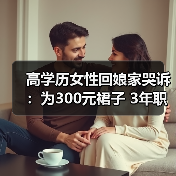 高学历女性回娘家哭诉：为300元裙子 3年职场生涯全白搭？（图3）