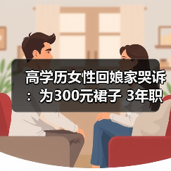高学历女性回娘家哭诉：为300元裙子 3年职场生涯全白搭？（图4）