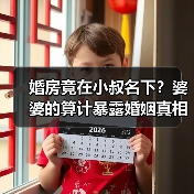 婚房竟在小叔名下?婆婆的算计暴露婚姻真相(图4) 婚房竟在小叔名下?婆婆的算计暴露婚姻真相(图4)