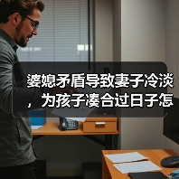 婆媳矛盾导致妻子冷淡,为孩子凑合过日子怎么办?(图1) 婆媳矛盾导致妻子冷淡,为孩子凑合过日子怎么办?(图1)