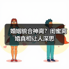 婚姻貌合神离？闺蜜离婚真相让人深思