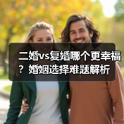 二婚vs复婚哪个更幸福?婚姻选择难题解析(图3) 二婚vs复婚哪个更幸福?婚姻选择难题解析(图3)