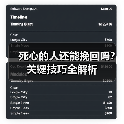 死心的人还能挽回吗?关键技巧全解析(图1) 死心的人还能挽回吗?关键技巧全解析(图1)