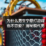 为什么男生宁愿打游戏也不恋爱?揭秘现代男性情感选择(图1) 为什么男生宁愿打游戏也不恋爱?揭秘现代男性情感选择(图1)
