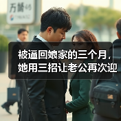 被逼回娘家的三个月，她用三招让老公再次迎她进门