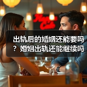 出轨后的婚姻还能要吗？婚姻出轨还能继续吗