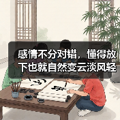 感情不分对错,懂得放下也就自然变云淡风轻(图4) 感情不分对错,懂得放下也就自然变云淡风轻(图4)