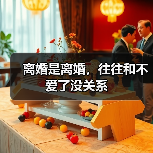 离婚是离婚，往往和不爱了没关系