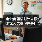 老公窝里横对外人很好对亲人老婆很差是什么原因?怎么改变他?(图4) 老公窝里横对外人很好对亲人老婆很差是什么原因?怎么改变他?(图4)