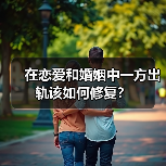 在恋爱和婚姻中一方出轨该如何修复?(图1) 在恋爱和婚姻中一方出轨该如何修复?(图1)