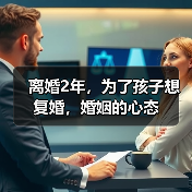 离婚2年,为了孩子想复婚,婚姻的心态(图4) 离婚2年,为了孩子想复婚,婚姻的心态(图4)